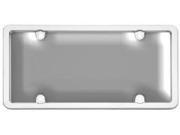 Cruiser Accessories 62320 Ultimate Tuf Combo License Plate Frame and Bubble Shield Chrome And Smoke