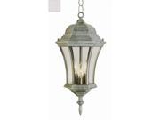 Traditional Classic Three Light Up Lighting Outdoor Large Pendant