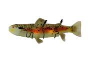 MEYDA 132284 29.5 in. W Brown Trout Fused Glass Wall Sconce MEYDA 132284 29.5 in. W Brown Trout Fused Glass Wall Sconce