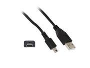 CableWholesale 10UM 02115BK Mini USB 2.0 Cable Black Type A Male to 5 Pin Mini B Male 15 foot