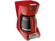 Proctor 43673 RED 12 Cup Programmable Coffee Maker Red