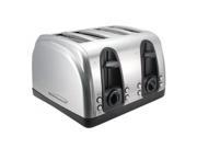 Brentwood Appliances TS 445S 4 Slice Toaster with Extra Functions Stanless Steel