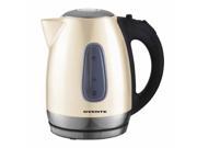 Ovente KS96BG 1.7L Cord Free Stainless Steel Electric Kettle Beige