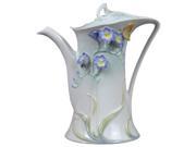 Unicorn Studios AP20173AC Freesia Purple Flower Porcelain Coffee Pot
