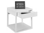 Altra Furniture 5185196W End Table with Drawer White