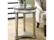 Monarch Specialties I 3705 Mirrored 20 in.Dia Accent Table
