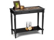 Convenience Concepts M6042189 French Country Foyer Hall Table with Shelf in Black