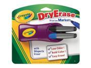 Crayola 98 8631 Crayola Dry Erase Broad Line Markers Magnetic Eraser