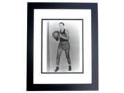Harold Bud Foster Autographed Wisconsin 8X10 Photo Black Custom Frame Hall Of Famer