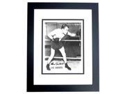 Lou Ambers Autographed Boxing 8X10 Photo Black Custom Frame