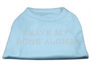 Mirage Pet Products 52 42 LGBBL Leave My Bone Alone! Rhinestone Shirts Baby Blue L 14