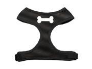 Mirage Pet Products 70 04 XLBK Bone Design Soft Mesh Harnesses Black Extra Large