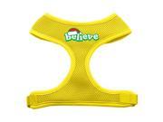 Mirage Pet Products 70 01 XLYW Believe Screen Print Soft Mesh Harnesses Yellow Extra Large