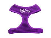 Mirage Pet Products 70 10 XLPR Diva Design Soft Mesh Harnesses Purple Extra Large