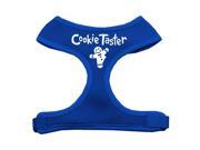 Mirage Pet Products 70 08 SMBL Cookie Taster Screen Print Soft Mesh Harness Blue Small