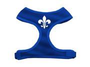 Mirage Pet Products 70 12 SMBL Fleur de Lis Design Soft Mesh Harnesses Blue Small
