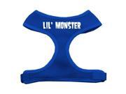 Mirage Pet Products 70 15 SMBL Lil Monster Design Soft Mesh Harnesses Blue Small