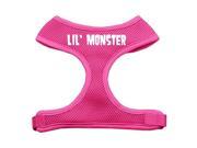 Mirage Pet Products 70 15 SMPK Lil Monster Design Soft Mesh Harnesses Pink Small