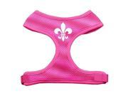 Mirage Pet Products 70 12 XLPK Fleur de Lis Design Soft Mesh Harnesses Pink Extra Large