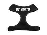 Mirage Pet Products 70 15 XLBK Lil Monster Design Soft Mesh Harnesses Black Extra Large