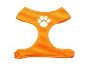 Mirage Pet Products 70 16 MDOR Paw Design Soft Mesh Harnesses Orange Medium