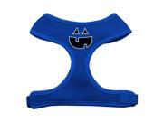 Mirage Pet Products 70 20 XLBL Pumpkin Face Design Soft Mesh Harnesses Blue Extra Large