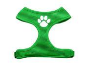 Mirage Pet Products 70 16 SMEG Paw Design Soft Mesh Harnesses Emerald Green Small