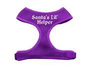 Mirage Pet Products 70 21 XLPR Santas Lil Helper Screen Print Soft Mesh Harness Purple Extra Large