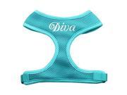 Mirage Pet Products 70 10 LGAQ Diva Design Soft Mesh Harnesses Aqua Large