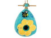 DZI Handmade Designs DZI484007 Flower Bee Felt Birdhouse