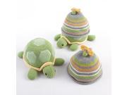 Baby Aspen BA11029YL Turtle Toppers Baby Hat and Turtle Plush Gift Set Yellow