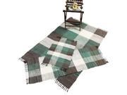 Chesapeake Merchandising 15201 Check Chindi 3 Piece Accent Rug Set Teal Multi