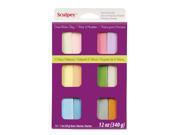 Sculpey III S3VMP12 12 Color Pearl and Pastel Polymer Clay Set
