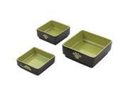 Ethical Pet Four Square Cat Dish Green 5 Inch 6934