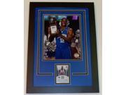 Dwight Howard Unsigned 8X10 Inch Photo And Game Used Jersey Card Custom Frame