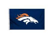 Fremont Die 94932B 3 Ft. X 5 Ft. Flag with Grommetts Denver Broncos
