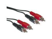 CableWholesale 10R1 02112 RCA Stereo Audio Cable Dual RCA Male 2 channel Right and Left 12 foot