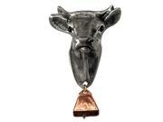 Anne at Home 40959 Cow with Bell Knob in Satin Pewter