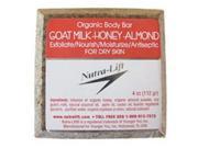 Nutra Lift 676896000419 Organic Body Bar Goat Milk Honey Almond