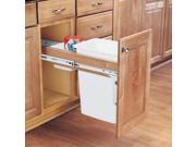 Rev A Shelf Rs4Wctm.12Dm1 35Qt Single Top Mount 1.5 In. Face Frame Wood Waste Containers
