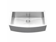 Ruvati RVH9300 Apron Front 16 Gauge 36 in. Kitchen Sink Single Bowl