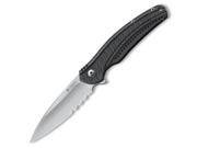 Columbia River Knife Tool CRK406GXS Onion Ripple 3.15 Gray Stainless Handle IKBS Serrated
