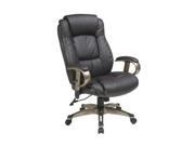 Office Star ECH52661 EC1 Executive Eco Leather Chair with Padded height adjustable Arms and Coated Base cocoa espresso
