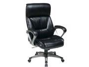 Office Star ECH89301 EC1 Executive Eco Leather Chair with Padded Arms and Coated Base Featuring Coil Spring Comfort