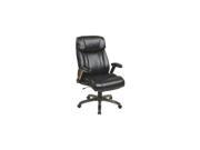 Office Star Work Smart ECH38615A EC1 Executive Eco Leather Chair in Cocoa Espresso