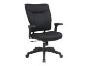Office Star 37 33N1A7U Professional Black Mesh Executive Chair with Soft PU Padded Adjustable Arms and Deluxe Nylon Base black mesh
