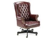 Lorell LLR60603 Executive Vinyl Swivel Chair 30in.x32in.x44in. 46in. Burgundy