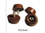 MADICO F31944 .88 in. Round Rubber Screw Bumpers Brown 10 Packs
