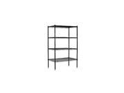 Salsbury Industries 9534S BLK 63 in. H Wire Shelving Stationary Black