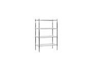 Salsbury Industries 9534S CHR 63 in. H Wire Shelving Stationary Chrome